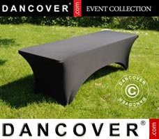 Stretch table cover, 200x90x74 cm, Black