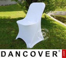 Stretch chair cover, 44x44x80 cm, White (10 pcs.)
