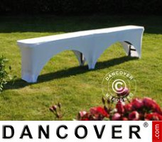 Stretch bench cover 183x28x43 cm, White