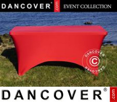 Stretch table cover, 150x72x74 cm, Red