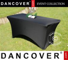 Stretch table cover, 150x72x74 cm, Black