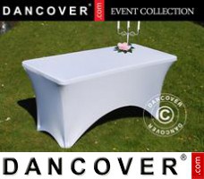 Stretch table cover, 150x72x74 cm, White