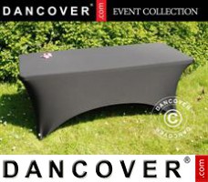 Stretch table cover, 183x75x74 cm, Black