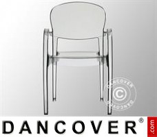 Chair with armrests, Joker, Transparent, 16 pcs.